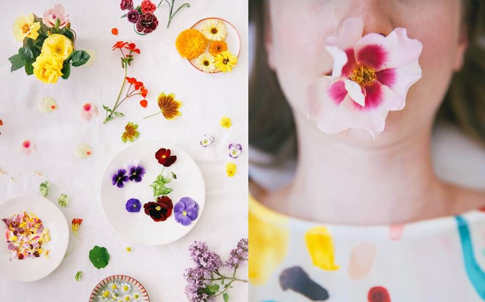 (왼) Edible Flowers / (오) Girl with a Flower